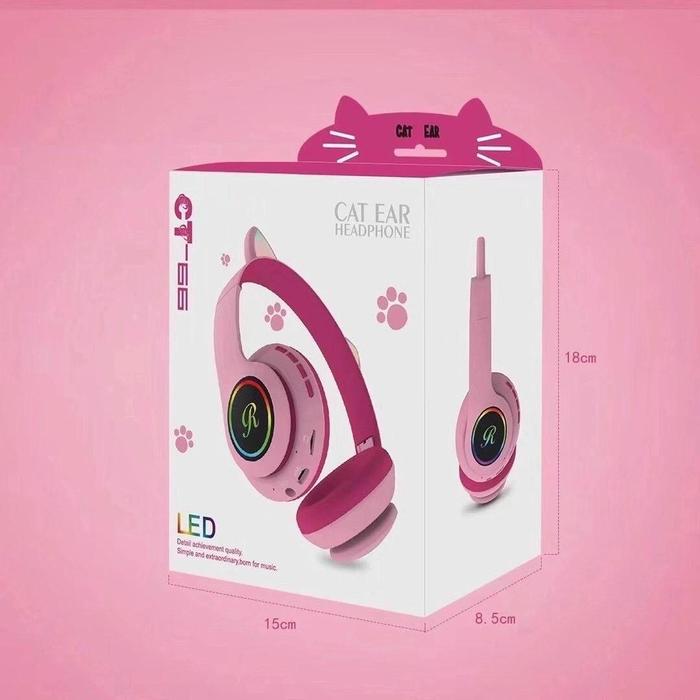 Jual HEADPHONE CAT CT-66 LED BLUETOOTH 