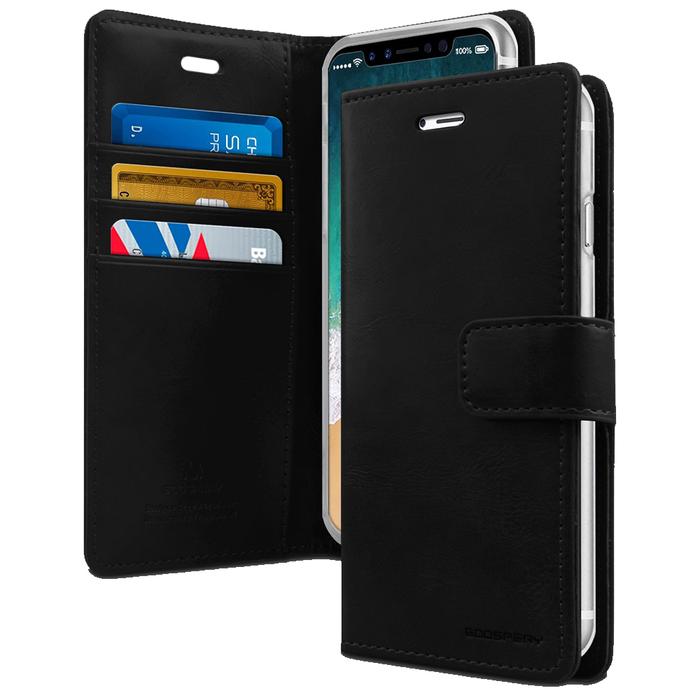 Gambar GOOSPERY iPhone 7 Blue Moon Diary Case - Black dari Goospery Indonesia undefined Tokopedia