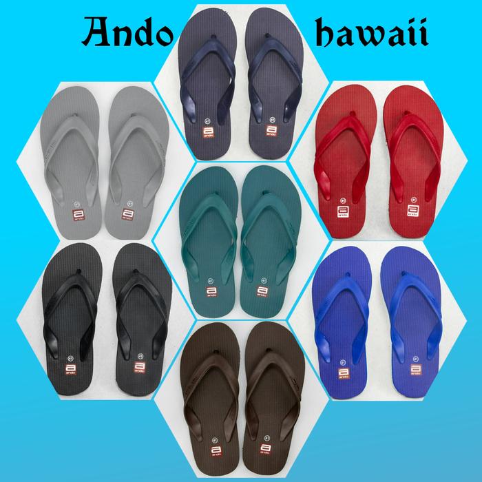 Gambar Sandal Ando Hawaii pria dewasa dari Frisof99 undefined Tokopedia