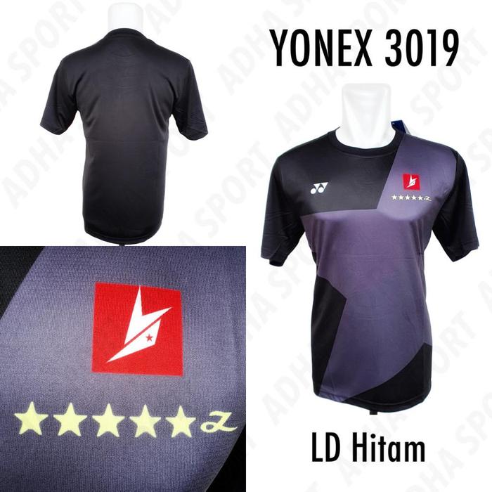 Gambar BAJU BADMINTON YONEX 3019 / Y3019 LD HITAM KUALITAS IMPORT / GRADE ORI - M dari ADHA SPORT STORE undefined Tokopedia