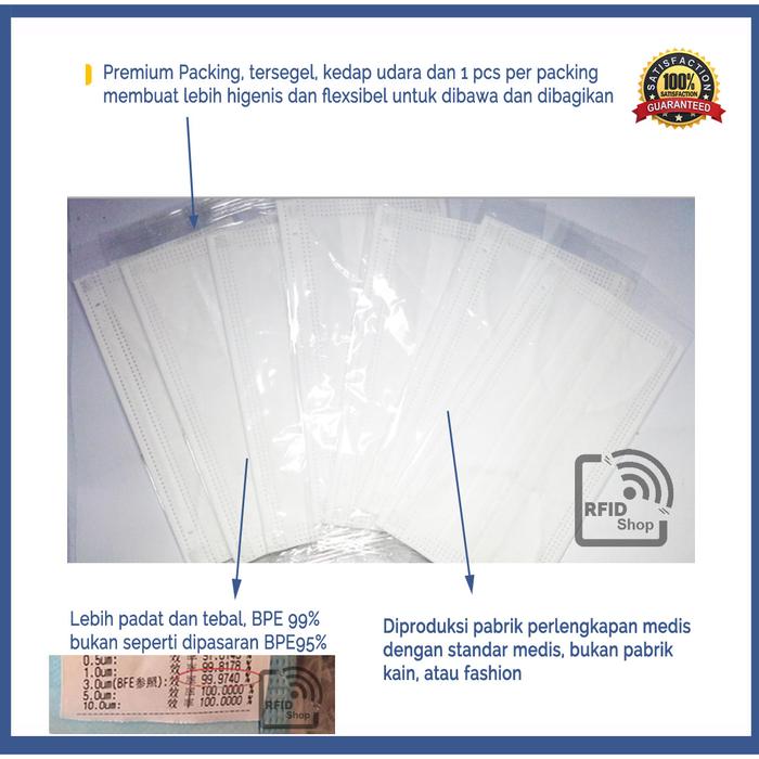 Gambar masker 3 ply / masker 3ply masker 3 lapis - 15pcs indv seal dari rfidshop undefined Tokopedia