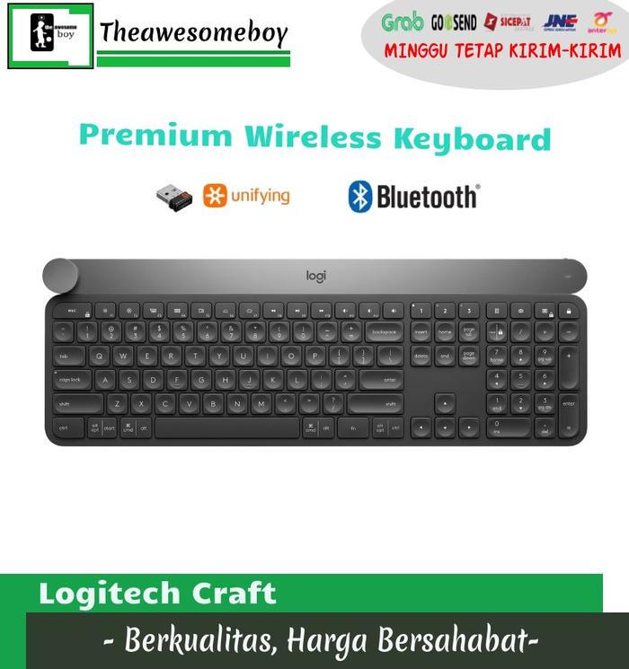 Gambar Logitech Craft Wireless Keyboard Intelligent Control Adobe Microsoft - Keyboard Only dari theawesomeboy undefined Tokopedia