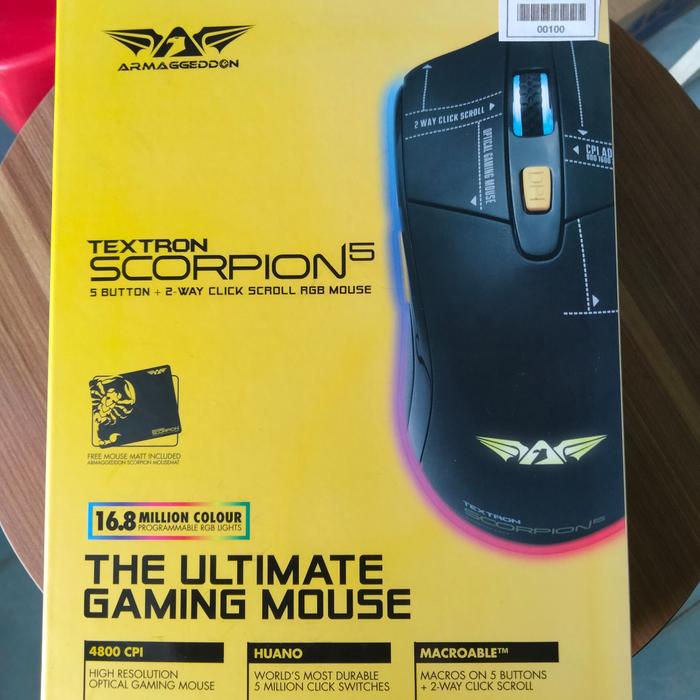 Gambar Mouse Gaming Armaggeddon Textron Scorpion 5 dari Masiv's undefined Tokopedia