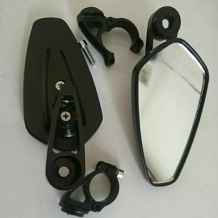 Gambar Spion Supermoto KLX CRF WR DTracker model kolong under mirror - Oval kcPutih dari Lapak Anasuka undefined Tokopedia