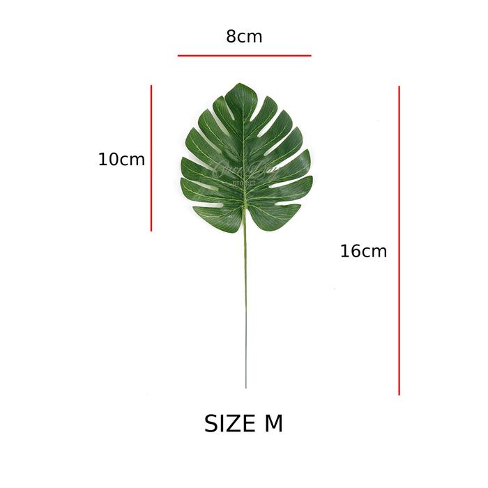 Gambar Artificial Leaf Mini Monstera Palsu Plastik - M dari Our Day Project undefined Tokopedia