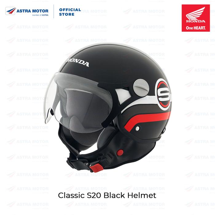 Gambar HONDA CLS S20 BLACK HELMET 87100HFCLS20XL - M dari Astra-Motor undefined Tokopedia
