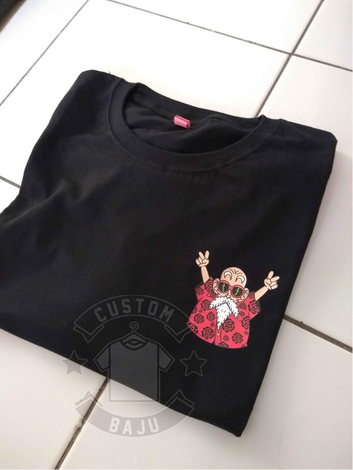 Gambar Kaos Distro Master Roshi Logo Anime Dragon Ball - Putih, XL dari origins by custombaju undefined Tokopedia