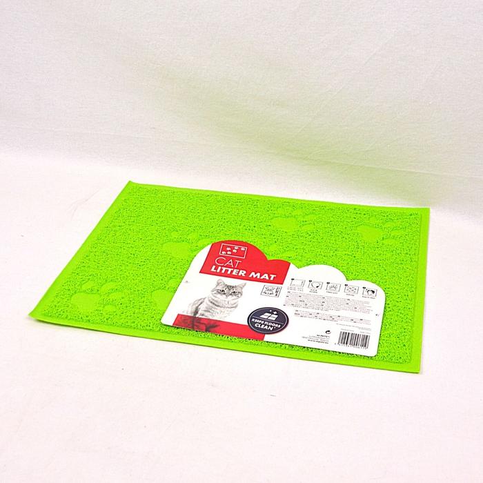 Gambar Karpet Kucing MPETS Footprint Cat Litter Mat 30x40cm - Hijau dari Pet Republic Indonesia undefined Tokopedia
