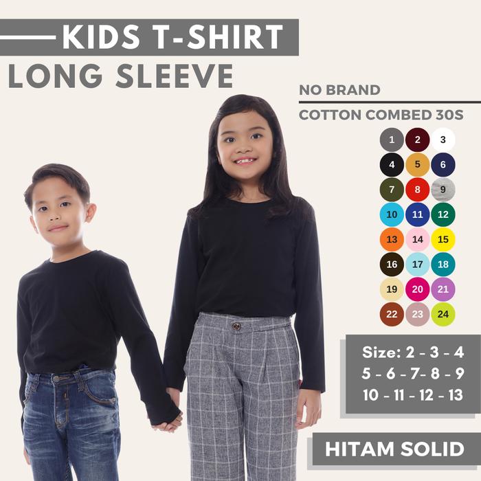 Jual Kaos Polos Anak Lengan Panjang Cotton Combed 30s Kids Umur 2 13 Tahun 12 Thn Jakarta Barat Pt Net Persada Indonesia Tokopedia