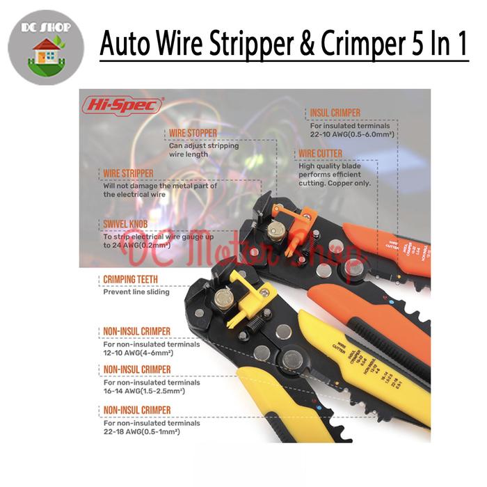Jual Automatic Wire Stripper Crimper Cuter Pliers Crimping Tool Alat ...