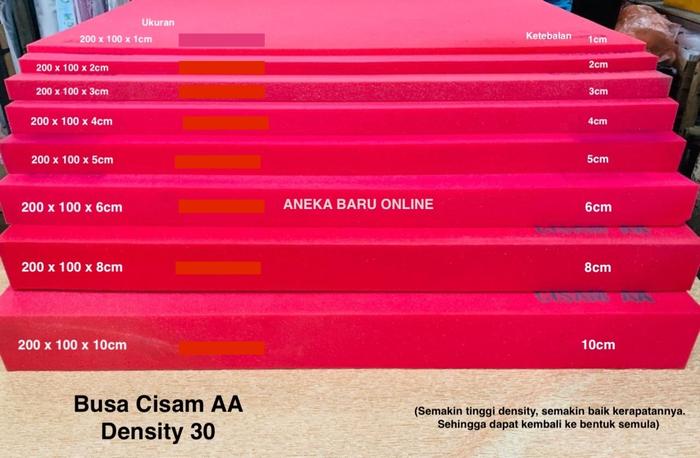 Gambar Busa Spon Sponge Cisam AA Kasur, Sofa, Jok, Matras, Matrass, - 200x100x2cm dari Aneka Baru Online_NEW undefined Tokopedia