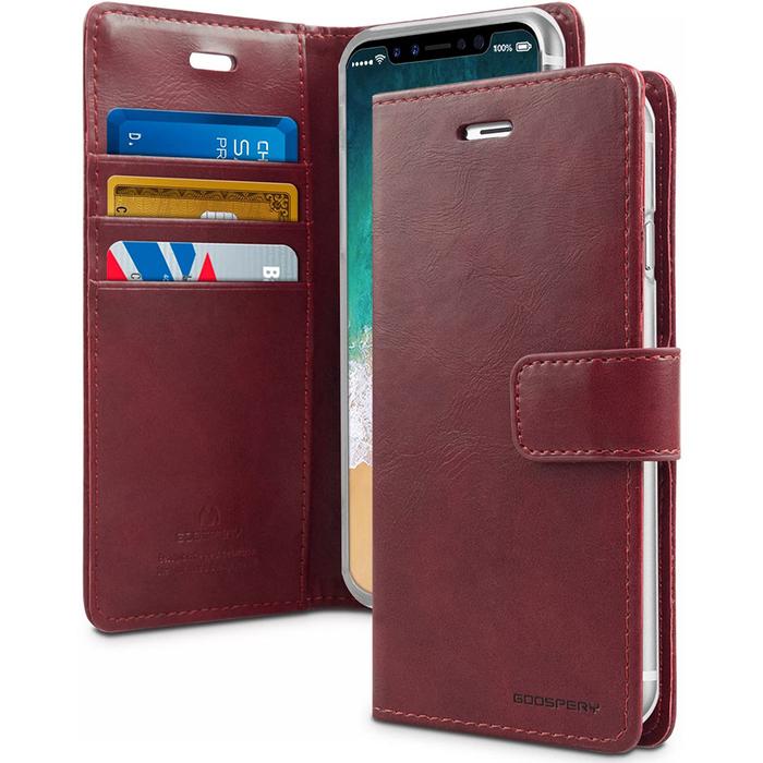 Gambar GOOSPERY Samsung Galaxy Grand Prime / J2 Prime Blue Moon Diary Case - Wine dari Goospery Indonesia Kab. Tangerang Tokopedia