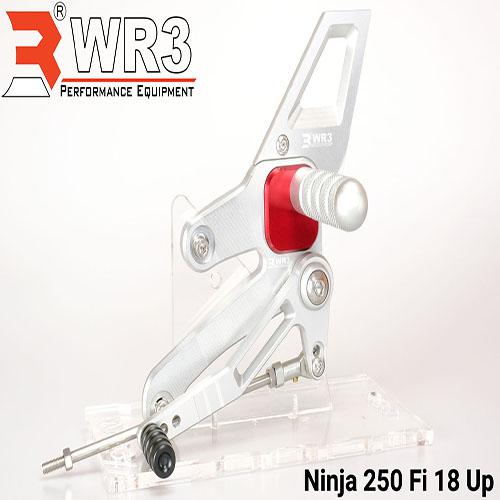 Gambar Footstep / Underbone Racing Depan WR3 V-Series New Ninja 250 FI 2018 - Silver Merah dari WR3 undefined Tokopedia