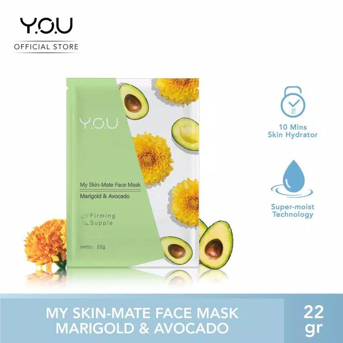 Gambar YOU My Skin Matte Face Mask [Melembabkan dan menutrisi Wajah] - Avacado Marigol dari Golden Celluler undefined Tokopedia