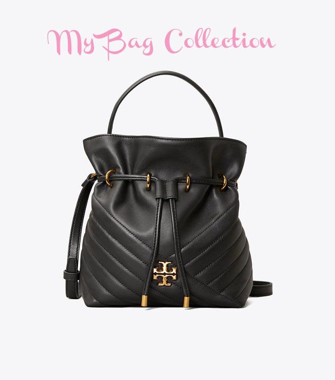 Tory Burch Kira Chevron Bucket Bag Black