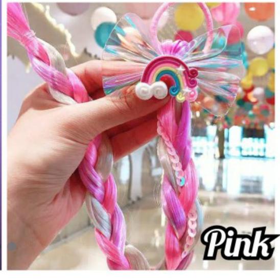 Gambar Frozen Elsa long hair/ikat rambut Frozen /ikat rambut palsu Frozen - Merah Muda dari vickyhatta undefined Tokopedia