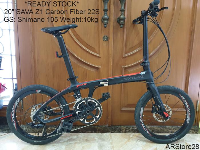 Sava Frame Folding Bike Carbon Promo Sava Z2 Carbon Folding Bike