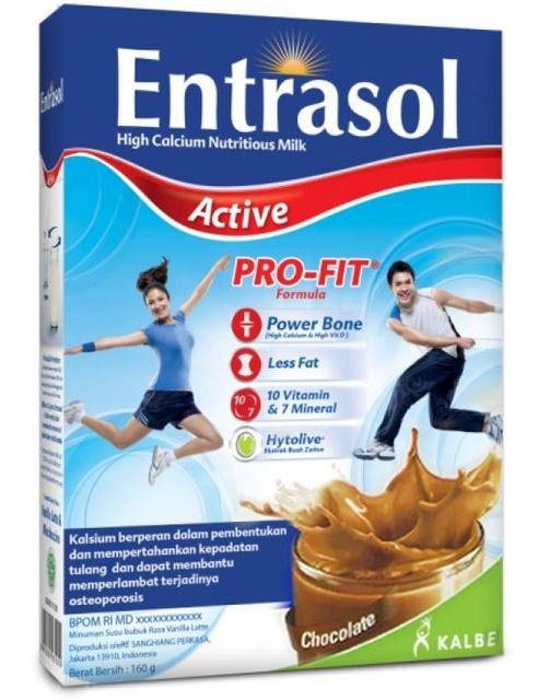 Gambar ENTRASOL ACTIVE 160 GR - MEMBANTU MEMENUHI NUTRISI TUBUH - Coklat dari Medica Online undefined Tokopedia