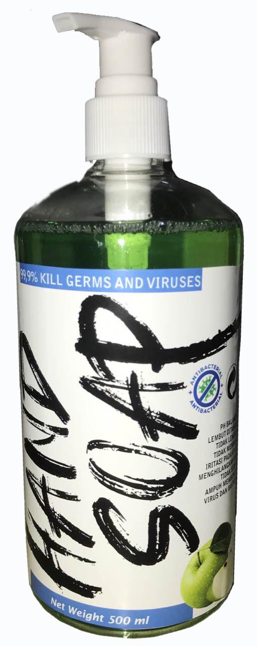 Gambar Sabun Cuci Tangan Antiseptic Antibacterial/ Handsoap Aroma Buah 500ml - apel dari Alat rumah grosir undefined Tokopedia