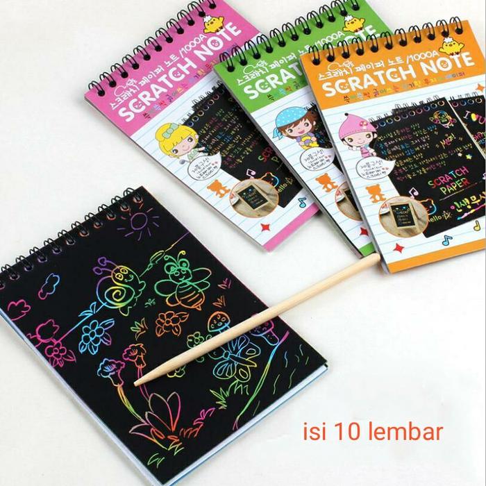 Gambar MAINAN EDUKASI KOREAN SCRATCH NOTE dari GOBER HOUSE88 undefined Tokopedia