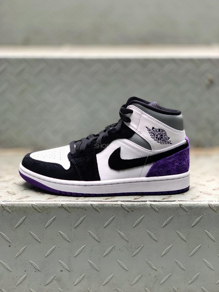 Jual NIKE AIR JORDAN 1 MID SE COURT PURPLE - Kota Bandung - shoebite_ |  Tokopedia