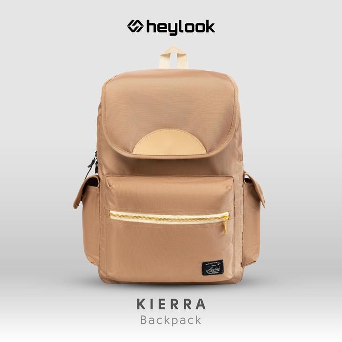 Gambar TAS BACKPACK WANITA ORIGINAL / TAS RANSEL SEKOLAH KULIAH / TAS CEWEK - Khaki dari HEYLOOK PROJECT undefined Tokopedia