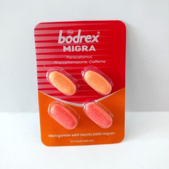 Gambar bodrex extra dan migra isi 4 kaplet - Orange dari APOTEK SEMETON BERAWA undefined Tokopedia