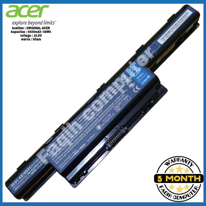 Baterai Laptop Acer Aspire 4738 4739 4741 4743 4349 4743 4750 4755 4253 E1 421 As10d31 Shopee Indonesia