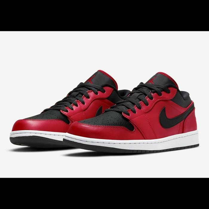 Nike Air Jordan Low Black Red Reverse Bred Banned Original