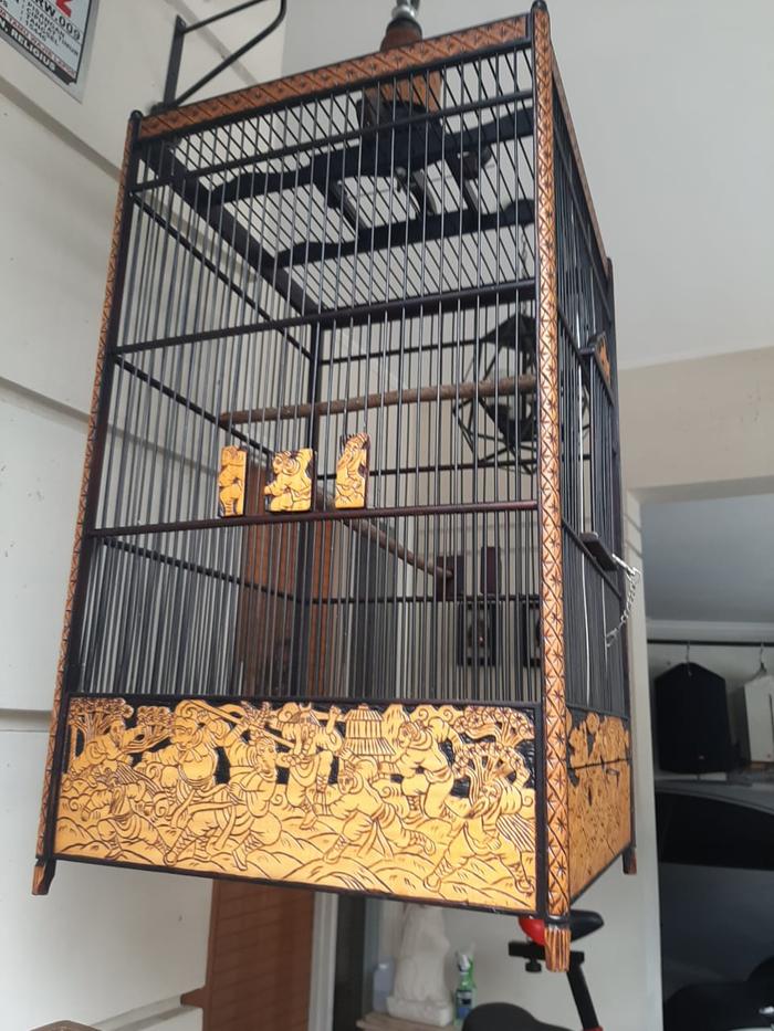 Gambar Sangkar Ukir SUN GO KONG Ukuran 40 X 40 X 70 dari JUSTDAVE STORE undefined Tokopedia
