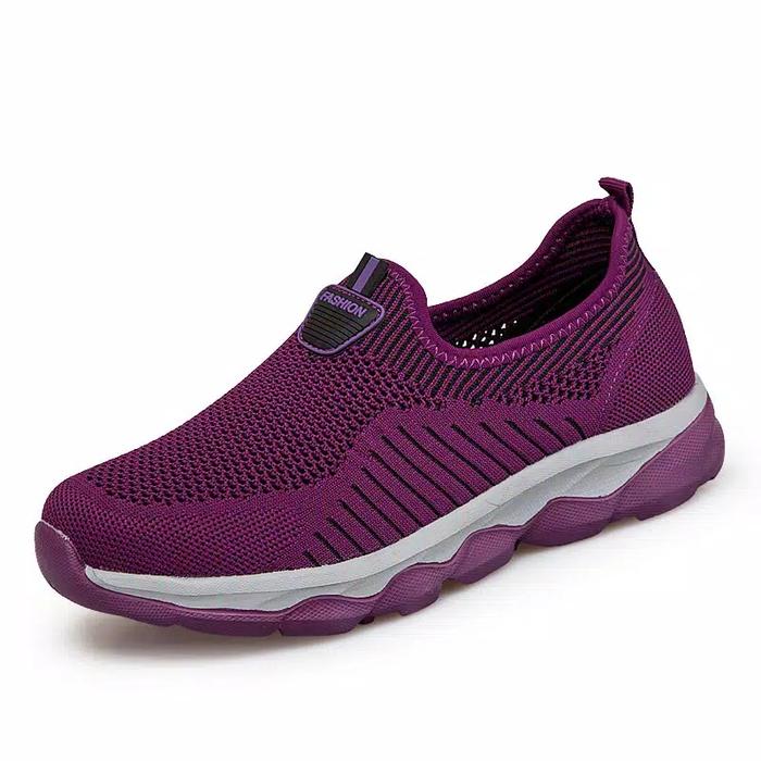 Gambar sepatu sneakers wanita model sport casual - Ungu, 37 dari Valenciana.ID undefined Tokopedia