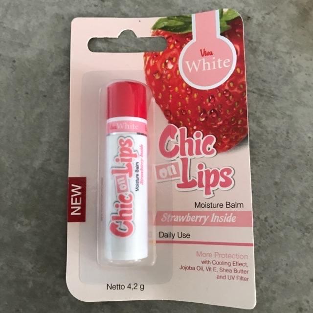 Gambar NEXT - VIVA CHIC ON LIPS MOISTURE BALM 4,2gr - STRAWBERRY, 4,2gr dari NEXT ONE cosmetic mart undefined Tokopedia