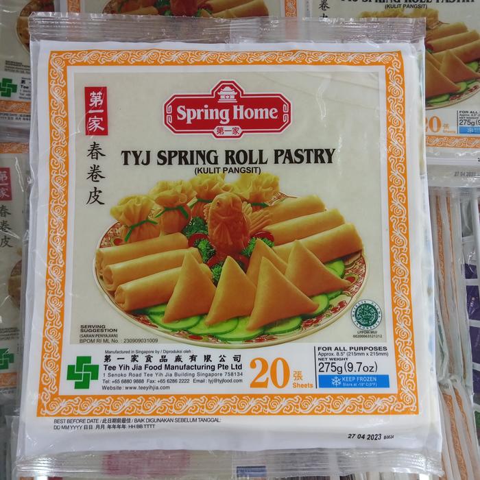 Gambar tyj spring roll pastry (Kulit Pangsit) 275gr dari Nesco_Store undefined Tokopedia