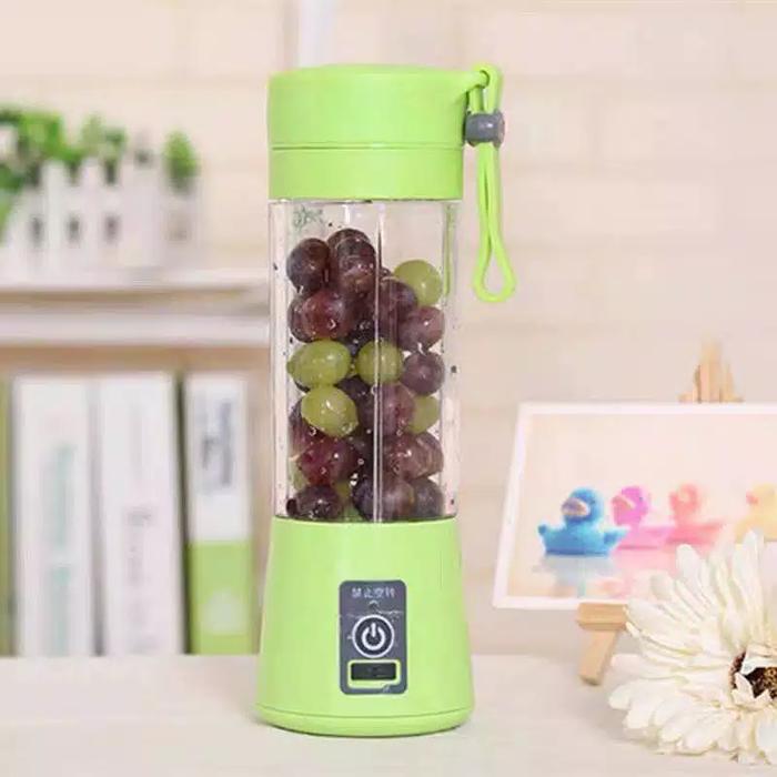 Gambar Blender Mini Portable / Blender Buah Jus Portable Dengan 4 Mata Pisau - Hijau dari GasanStore undefined Tokopedia