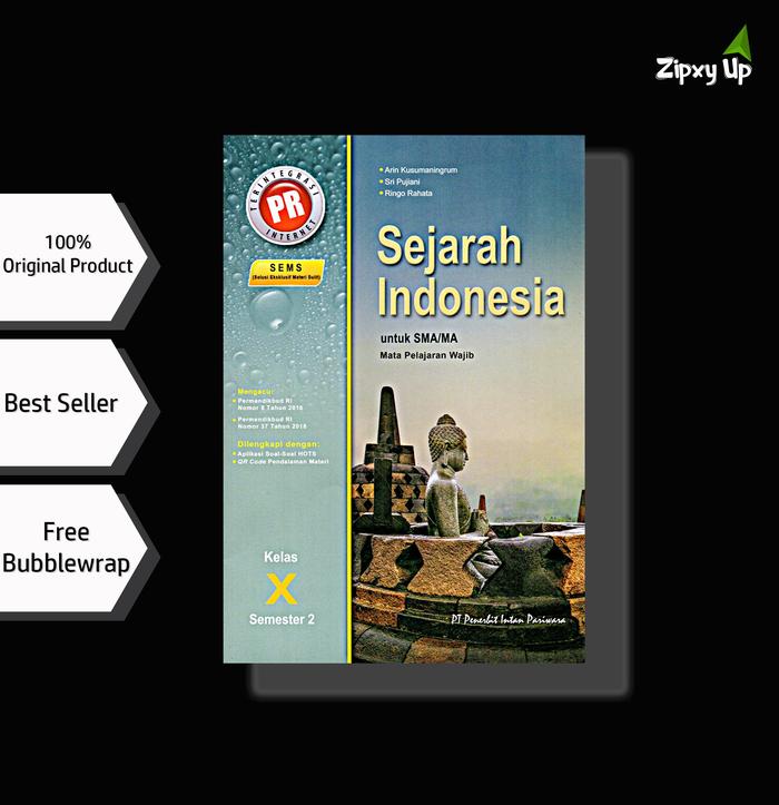 Jual Buku Pr Sejarah Indonesia Kelas 10 Sma Semester 2 Intan Pariwara Kota Tangerang Zipxy Up Tokopedia