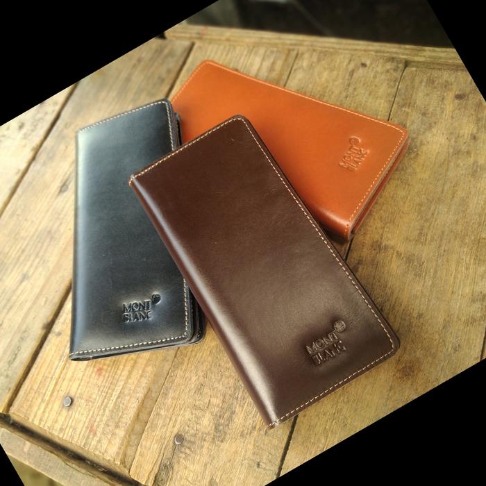 Gambar Dompet Pria Panjang Kulit Asli - Dompet Panjang Kulit Asli Pria 100% - Hitam dari abienenkshop undefined Tokopedia