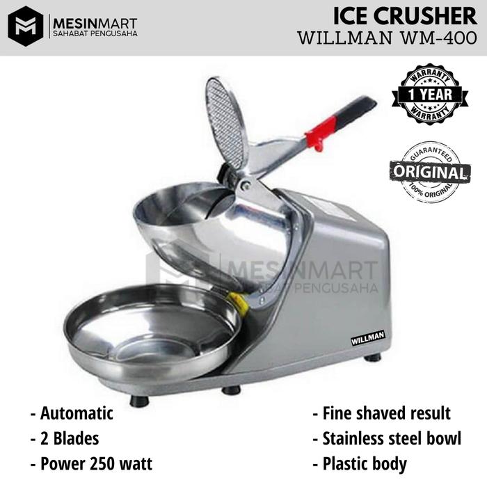 Gambar Mesin Serut Es KEPAL MILO/ es salju/ penghancur es batu 2 Mata Pisau (Ice Crusher Double Blade) dari Mesinmart undefined Tokopedia