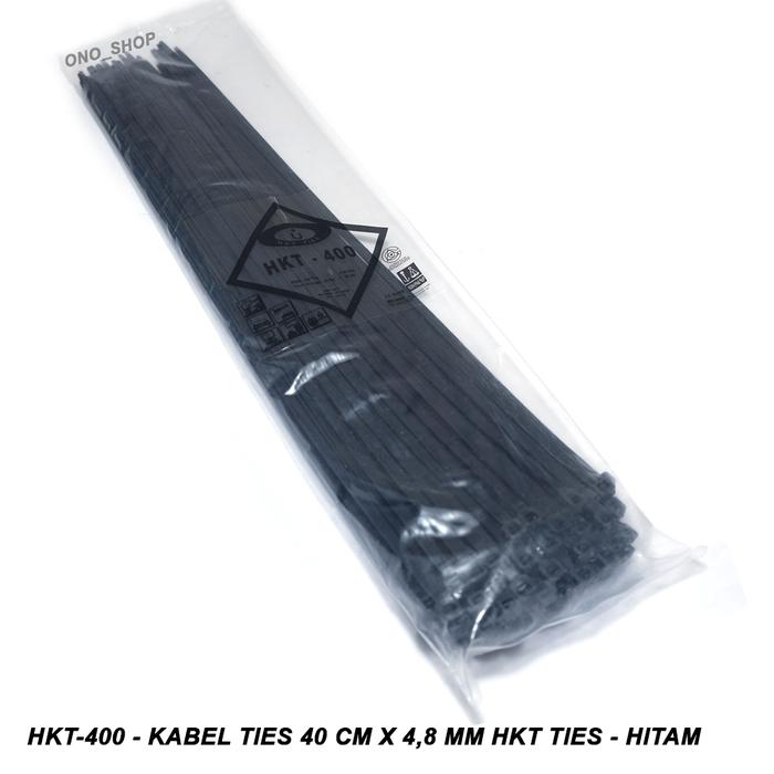 Gambar HKT-400 - Kabel Ties 40 cm x 4,8 mm - HKT TIES - Hitam dari Ono Shop undefined Tokopedia