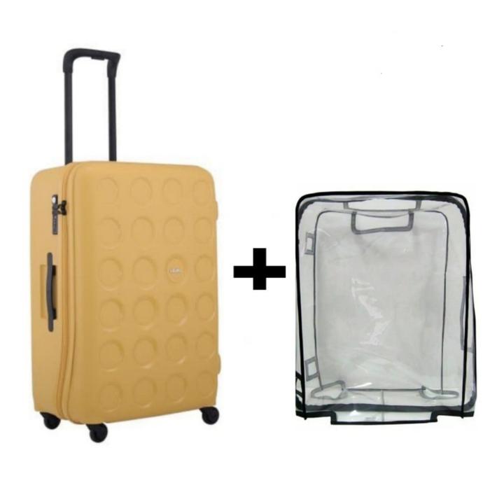 Gambar Bundling Lojel Vita 2 Koper Hardcase Medium/26 Inch + Luggage cover - Kuning dari Tako Fstore undefined Tokopedia