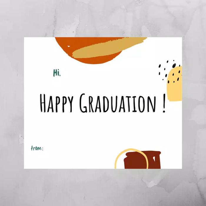 Gambar Kartu Ucapan/Greeting Card/Gift Card/Kartu Ucapan Wisuda - GRADUATE B dari SWEETBOXSTORE undefined Tokopedia