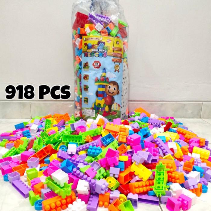 Gambar Mainan edukasi anak block lego isi 918pcs / Lego ukuram jumbo dari DuaSaudaraToys&Fireworks undefined Tokopedia