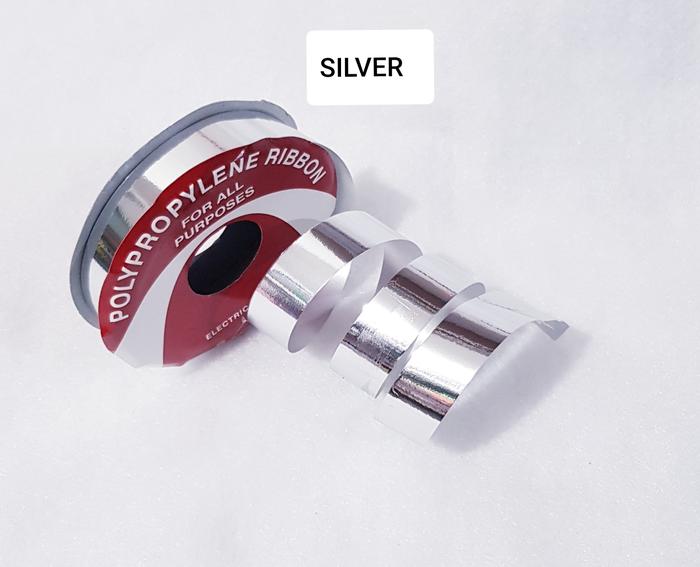 Gambar PITA KADO JAPAN METALIK LEBAR 2CM ISI 18METER - SILVER dari Mulia Garment & Acc undefined Tokopedia