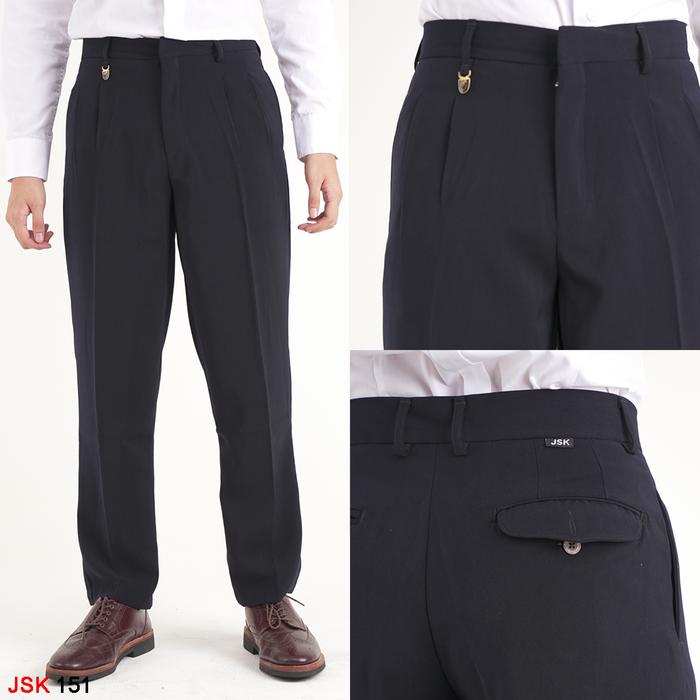Big Size Formal Pants Men Dongker Navy 