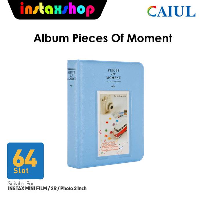 Gambar Album MINI Piece of Moment 64 Foto Fujifilm Instax Mini/Photo 2R - Biru dari Instaxshop Kota Bandung Tokopedia