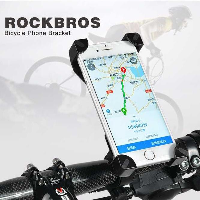 Gambar Rockbros Holder Sepeda Smartphone Rotasi 360 Derajat - Hitam dari HABIBI SHOP 88 undefined Tokopedia