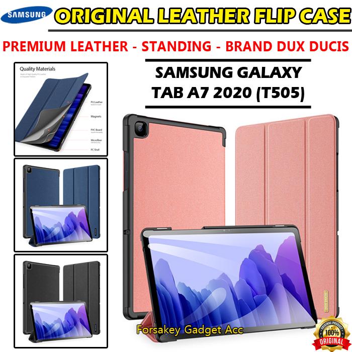 Samsung Tab A7 2020 Dux Ducis Original Flip Cover Case Bookcover  Hitam