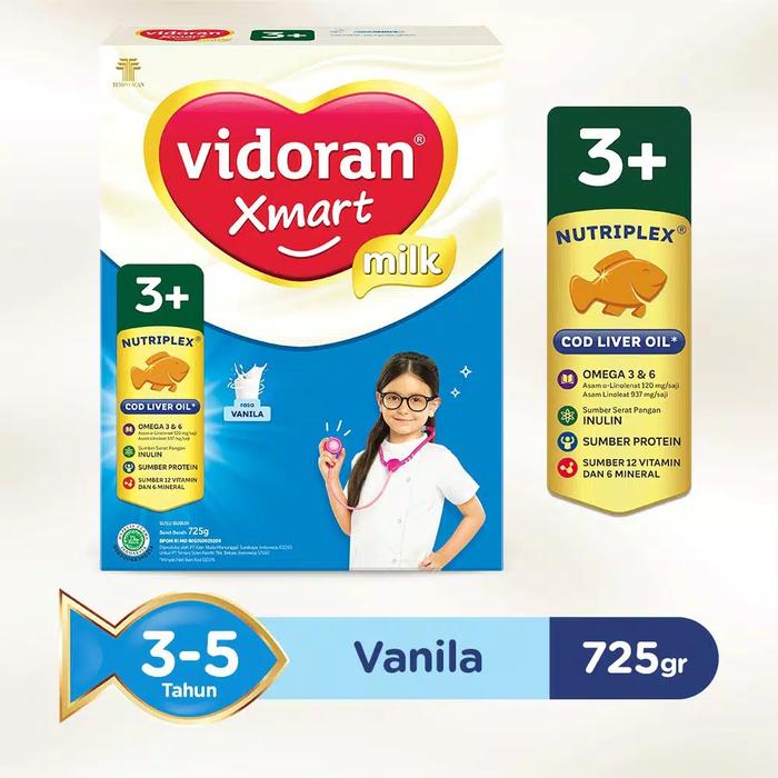 Gambar Vidoran Xmart 3 Plus Vanilla/Madu 725gr - Vanila dari mk babyshop undefined Tokopedia