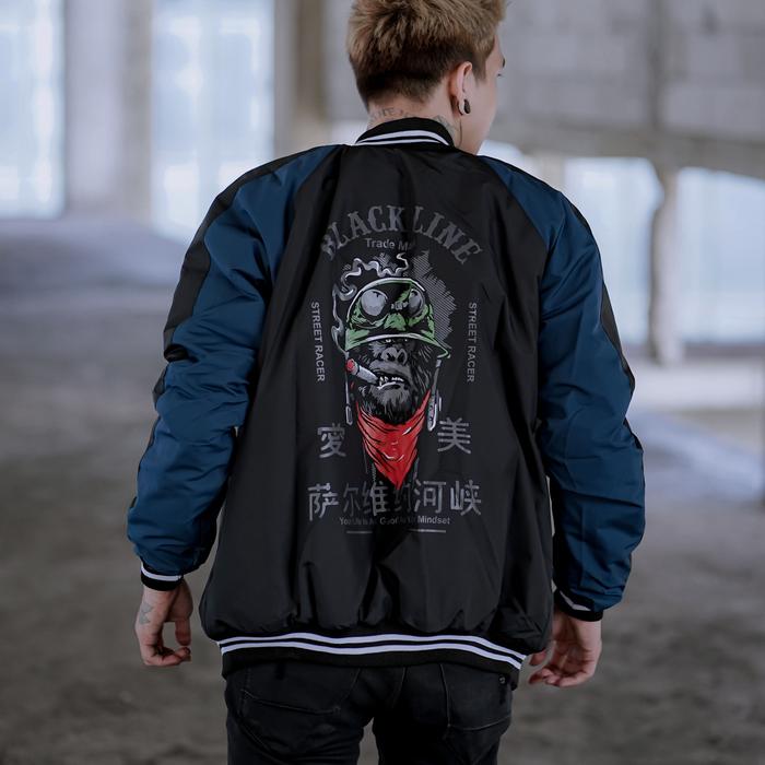 Jual jaket bomber sukajan japan black 
