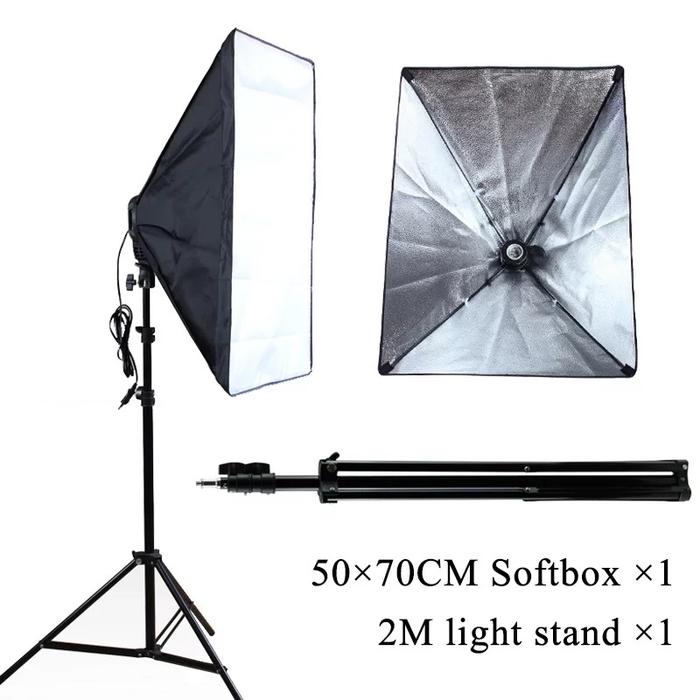 Gambar Paket studio softbox single socket E27 + light stand 200mm - Tanpa bohlam dari Dutashop88 undefined Tokopedia