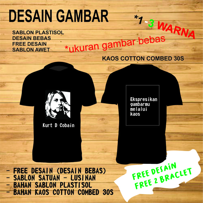 Gambar sablon kaos plastisol satuan lusinan sablon kaos murah bukan rubber - Hitam M, 3 warna dari Oksi Bumi Outdoor undefined Tokopedia